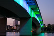 Photo: Lights on Queensway Bridge at night Lights on Queensway Bridge at night