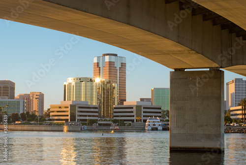 Photo: Long Beach skyline from under Queensway bridge Long Beach skyline from under Queensway bridge