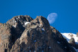 Moonset over Rocky Mountain National Park