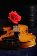 Musical background – instruments. Shot in studio.