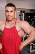 The champion in a fitness center.