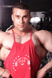 The champion in a fitness center.