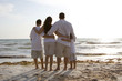 Family time on a beach
