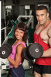 The champion in a fitness center.