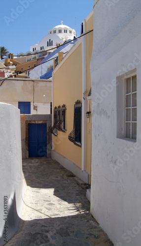 Santorini village street