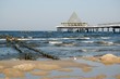Strand in Heringsdorf mit Seebrücke