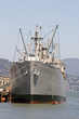 War ship dock in San Francisco from the front