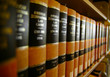 Law books on a shelf
