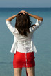 Lady on the sea