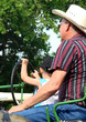 helping grandpa drive