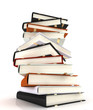 books massive isolated on white background books massive isolated on white background
