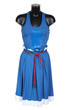Dark blue skirt and vest on a white background Dark blue skirt and vest on a white background