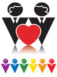 Homosexual couple sign.