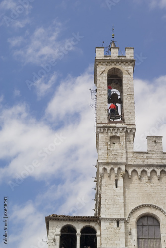 Medieval palace in Gubbio, Italy Medieval palace in Gubbio, Italy