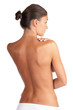 Beautiful woman body - high key shot in studio