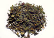 Herbal tea against white background