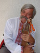 Photo: Senior ukrainian musician with bandura 6 Senior ukrainian musician with bandura 6