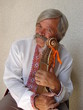Photo: Senior ukrainian musician with bandura 5 Senior ukrainian musician with bandura 5