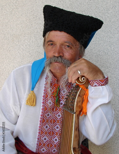 Photo: Senior ukrainian musician with bandura 4 Senior ukrainian musician with bandura 4