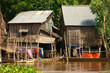 traditional house on stilts in the Mekong delta traditional house on stilts in the Mekong delta