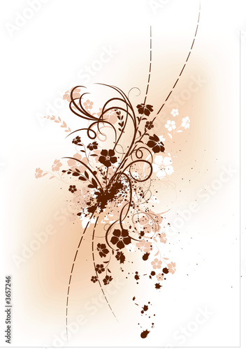 Floral background. Vector illustration