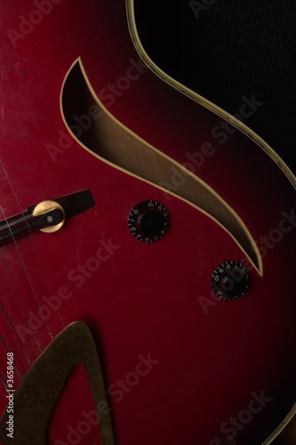 Photo: Close up of a jazz guitar Close up of a jazz guitar