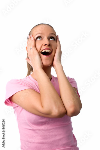 very happy surprised