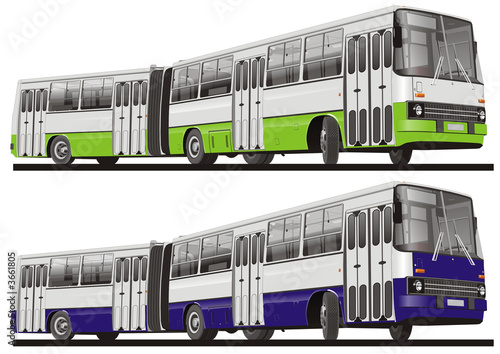 Illustration: City bus isolated City bus isolated