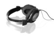 headphones with reflection isolated on wite headphones with reflection isolated on wite