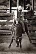 rodeo cowboy bull riding - converted with added grain