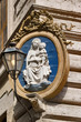Madonna with child corner medallion, Roma, Italy