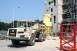 Construction site with a vehicle