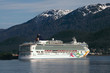Cruise Ship Docked In Juneau, Alaska