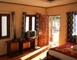 Tropical bungalow room