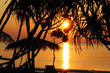 Sunset on Ngwe Saung Beach in Myanmar