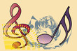 Abstract Vector illustration of Music