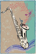 Lively vector art of Saxophone 