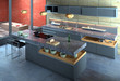 High-end kitchen in minimalist setting High-end kitchen in minimalist setting