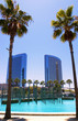 Beautiful glass panneled buildings in a tropical setting Beautiful glass panneled buildings in a tropical setting