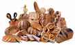 Variety of bread, bagels and buns