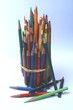 Color Pencils Vertical with loose pencil foreground 01