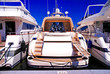 Un luxueux bateau sur la Côte d'Azur.