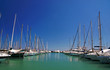 Le port de Saint Laurent du Var sur la Côte d'Azur.