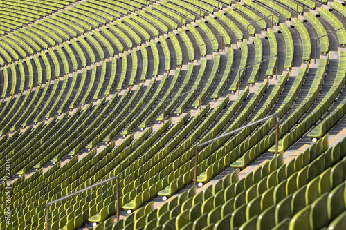 Photo: Seating terrraces at a sports venue Seating terrraces at a sports venue