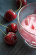 yogurt with cherries