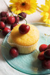 cherries with a muffin