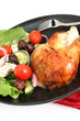 Roast chicken and Greek salad