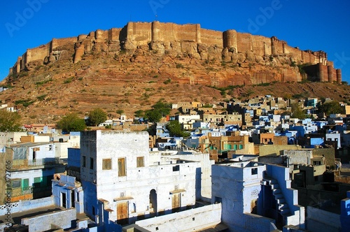 Fort de Jodhpur (Mehrengar) et la ville bleue de Jodhpur Fort de Jodhpur (Mehrengar) et la ville bleue de Jodhpur
