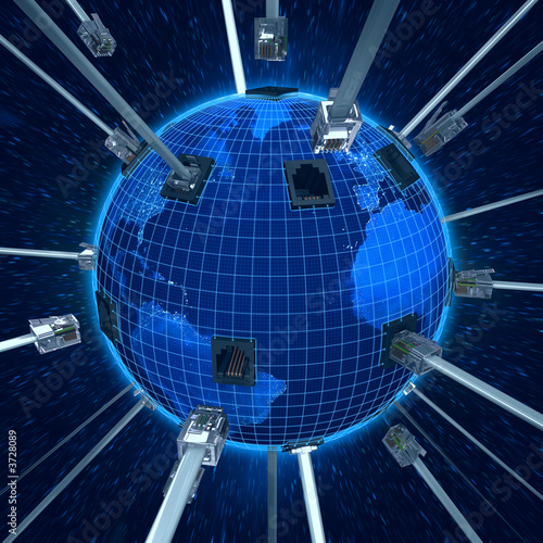 Connect Planet Earth (night)
