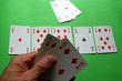 four of a kind Aces lose with poker diamond